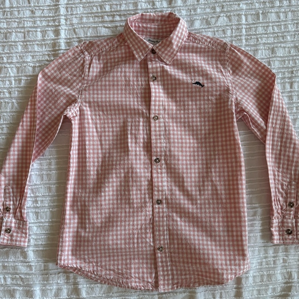 Tommy Bahama Boys Dress Shirt sz L 10 12